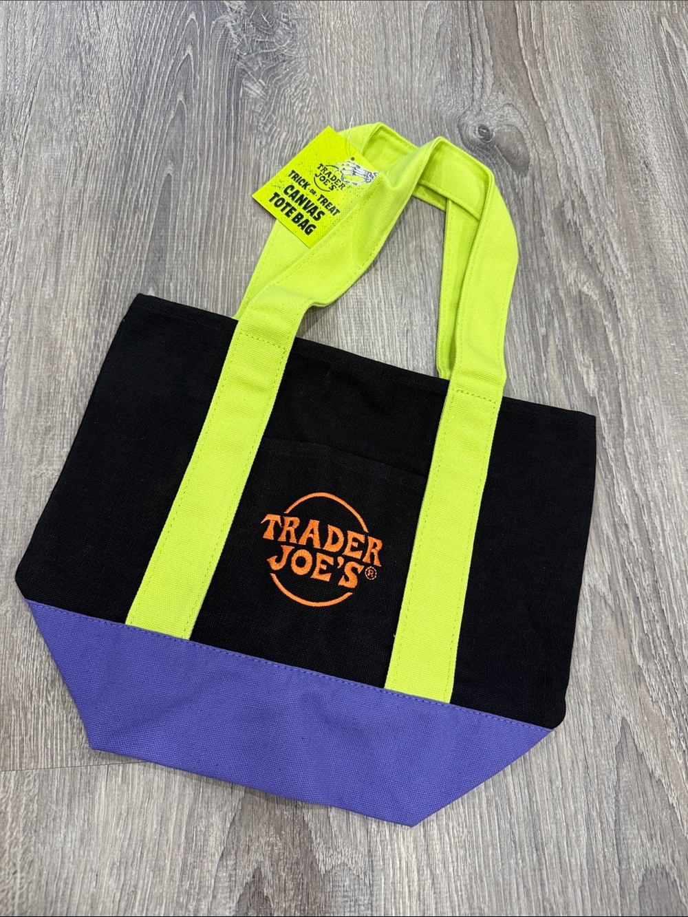 Trader Joe’s Black mini Canvas Tote
